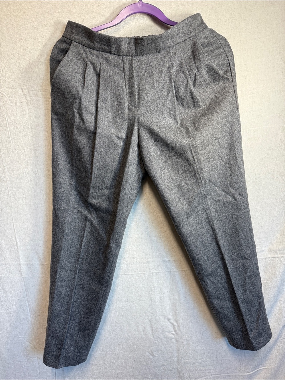Aritzia Men's Gray Pleated Dress Trousers